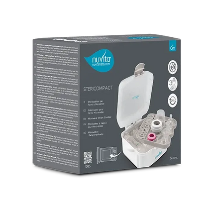 Nuvita - Microwave sterilizer for baby bottles - Stericompact 1085 - GOLDFARMACI