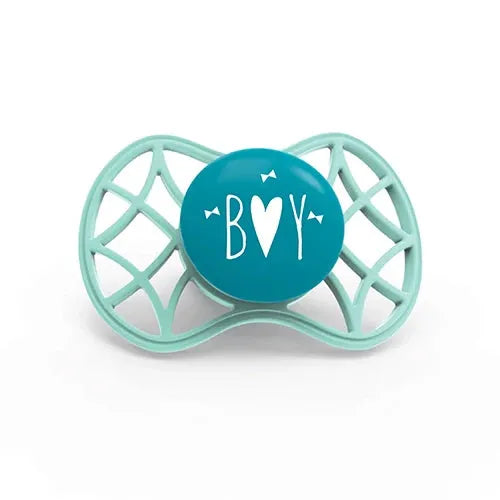Nuvita - Pacifier With Symmetrical Teat 0m+ (Boys) - GOLDFARMACI