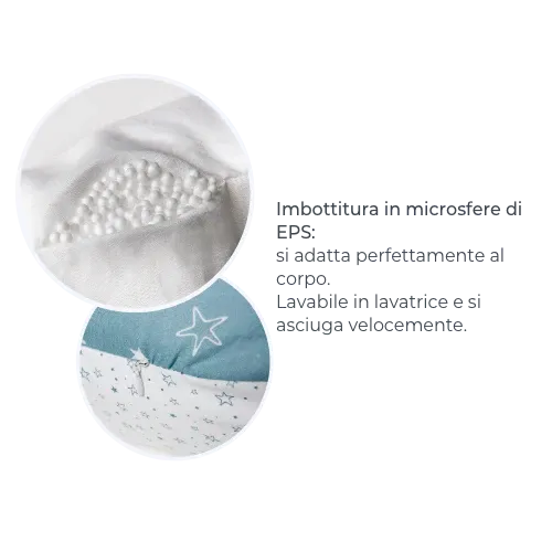 Nuvita - Pregnancy Pillow 12 in 1 - Dreamwizard (With back support) 7100 - GOLDFARMACI