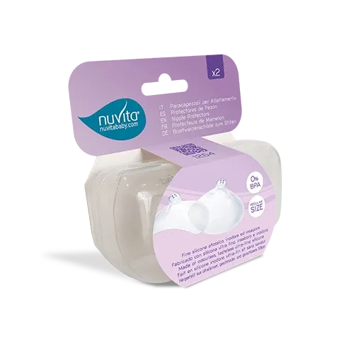 Nuvita - Silicone nipple shields - 1254 - GOLDFARMACI