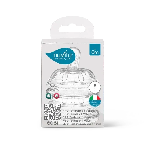 Nuvita - Silicone Replacement Set For Nuvita Baby Bottles - GOLDFARMACI