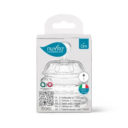 Nuvita - Silicone Replacement Set For Nuvita Baby Bottles - GOLDFARMACI