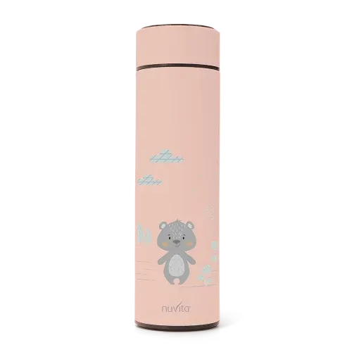 Nuvita - Stainless steel thermal bottle with LED thermometer - 4455 - GOLDFARMACI