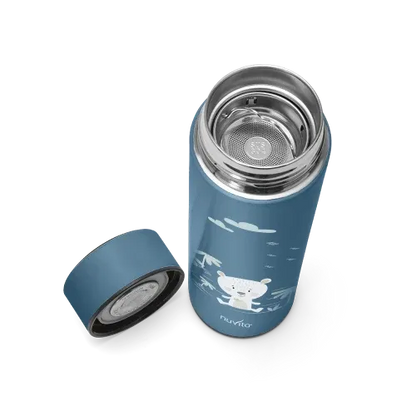 Nuvita - Stainless steel thermal bottle with LED thermometer - 4455 - GOLDFARMACI