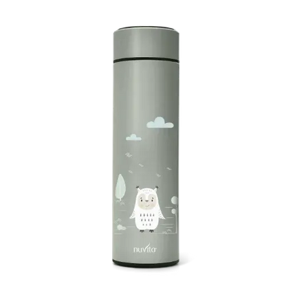 Nuvita - Stainless steel thermal bottle with LED thermometer - 4455 - GOLDFARMACI