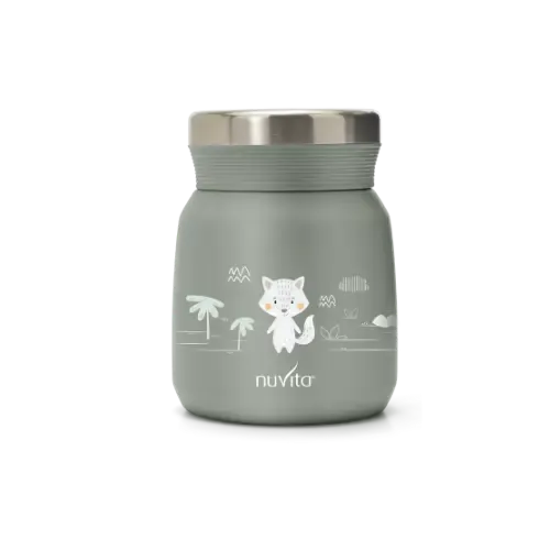 Nuvita - Stainless steel thermal container for liquid and solid food - 4471/ 4472 - GOLDFARMACI