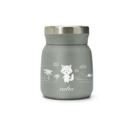 Nuvita - Stainless steel thermal container for liquid and solid food - 4471/ 4472 - GOLDFARMACI