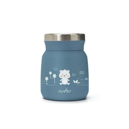 Nuvita - Stainless steel thermal container for liquid and solid food - 4471/ 4472 - GOLDFARMACI