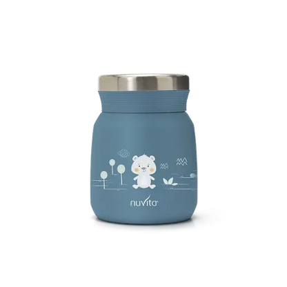 Nuvita - Stainless steel thermal container for liquid and solid food - 4471/ 4472 - GOLDFARMACI