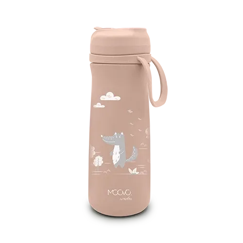 Nuvita - Thermal children's bottle in stainless steel 500ml - KiddieKit 4441 - GOLDFARMACI