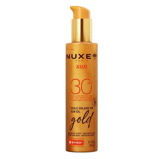 Nuxe - Sun Oil Gold Shimmer SPF 30+ - GOLDFARMACI