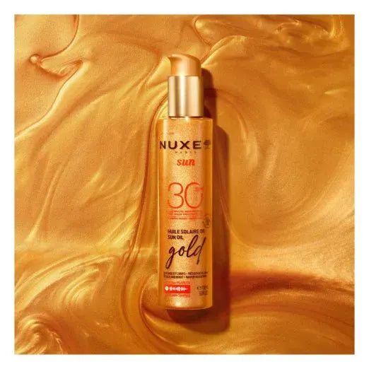 Nuxe - Sun Oil Gold Shimmer SPF 30+ - GOLDFARMACI