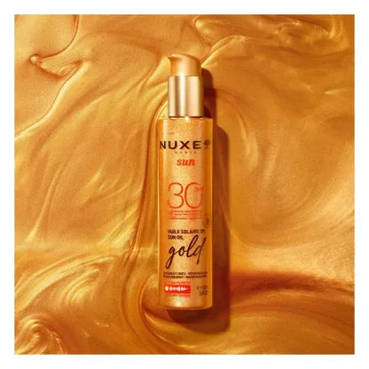 Nuxe - Sun Oil Gold Shimmer SPF 30+ - GOLDFARMACI
