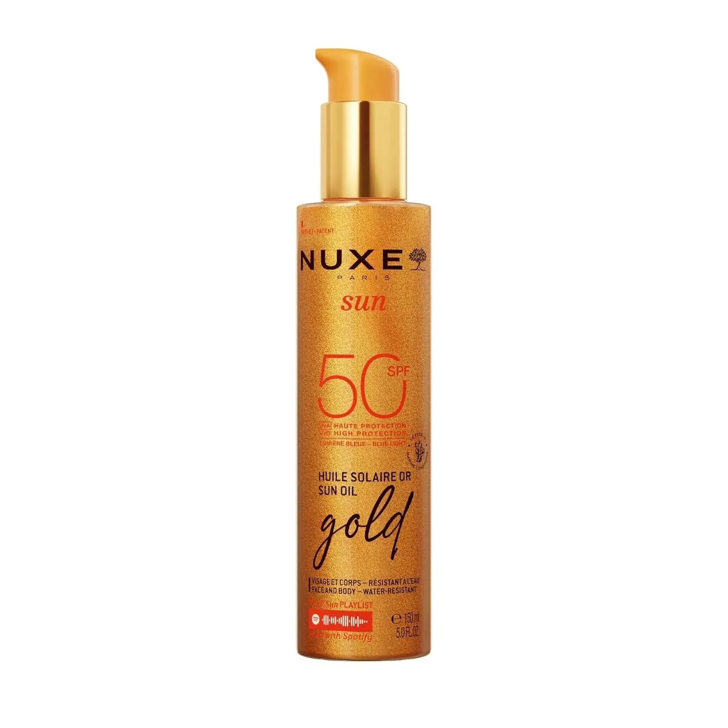 Nuxe - Sun Oil Gold Shimmer Spf 50 - GOLDFARMACI