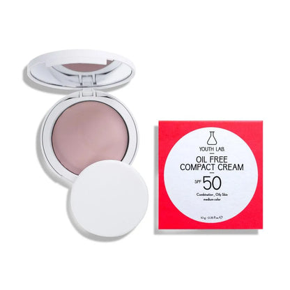 Youth Lab - Oil Free Compact Cream SPF 50 Combination / Oily Skin - Medium - GOLDFARMACI