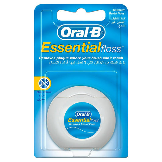 Oral B - Essential Unwaxed Dental Floss 50 m - GOLDFARMACI
