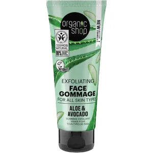 Organic Shop - Aloe & Avocado Exfoliating Face Gommage - GOLDFARMACI