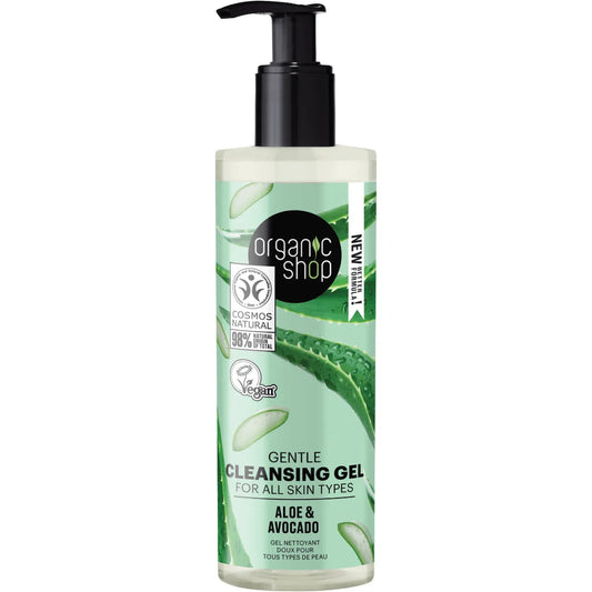Organic Shop - Aloe & Avocado Gentle Cleansing Gel - GOLDFARMACI