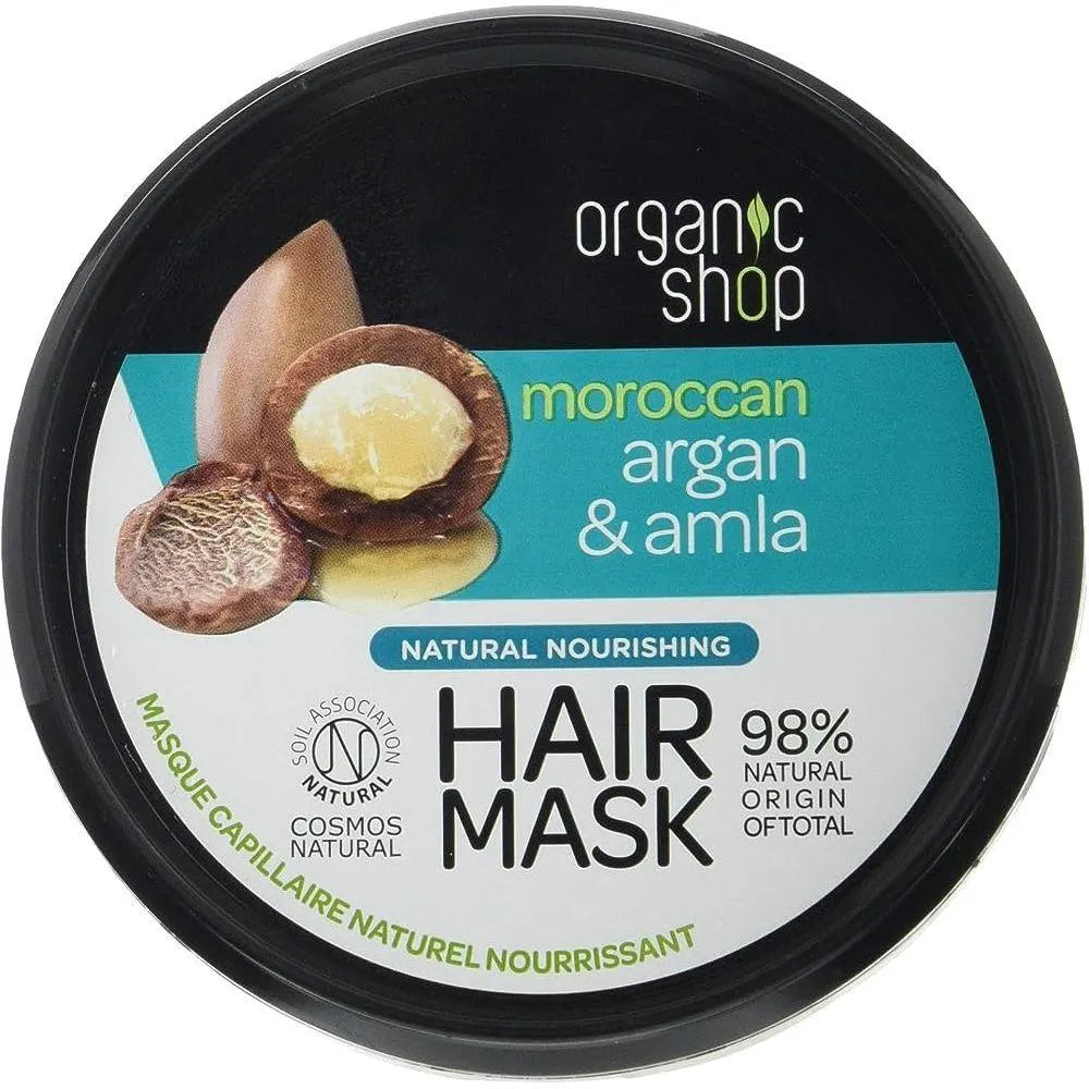 Organic Shop - Argan & Amla Nourishing Hair Mask - GOLDFARMACI