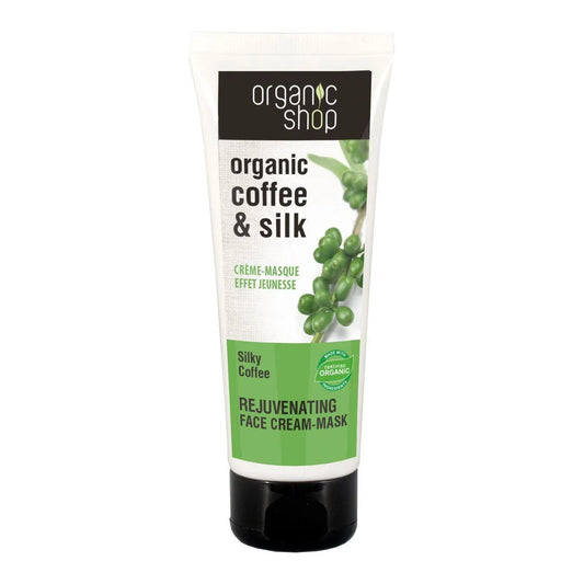 Organic Shop - Coffee & Silk Rejuvenating Face Cream-Mask - GOLDFARMACI