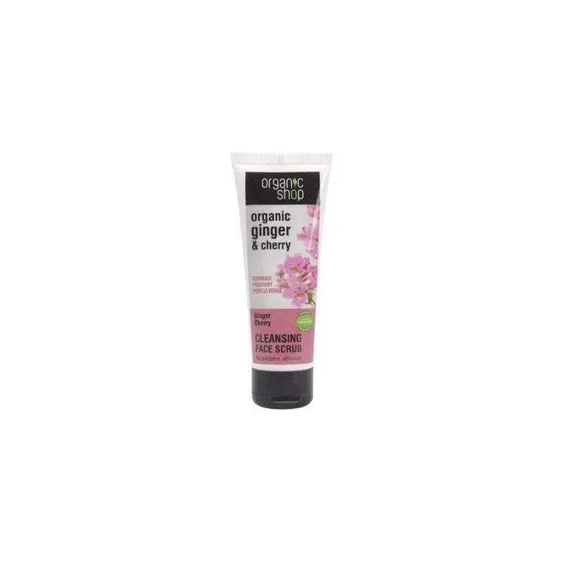 Organic Shop - Ginger & Cherry Cleansing Face Scrub - GOLDFARMACI