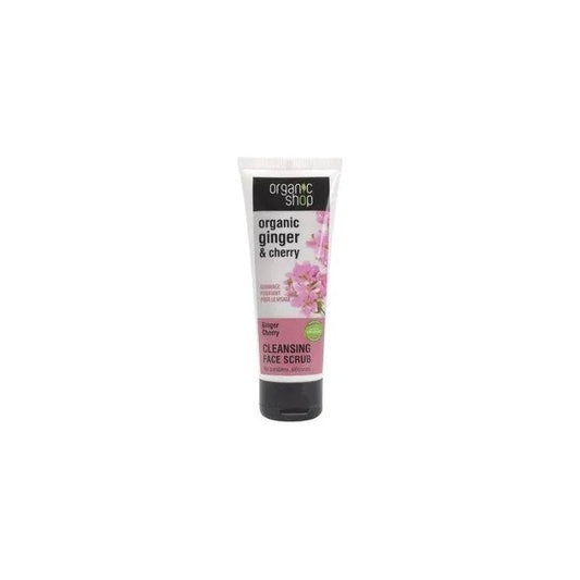 Organic Shop - Ginger & Cherry Cleansing Face Scrub - GOLDFARMACI