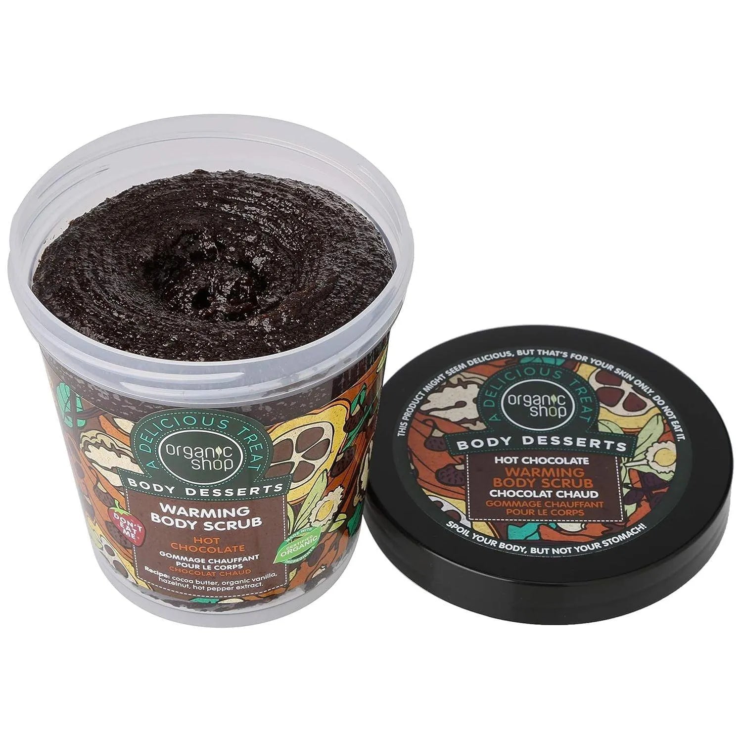 Organic Shop - Hot Chocolate Warming Body Scrub - GOLDFARMACI
