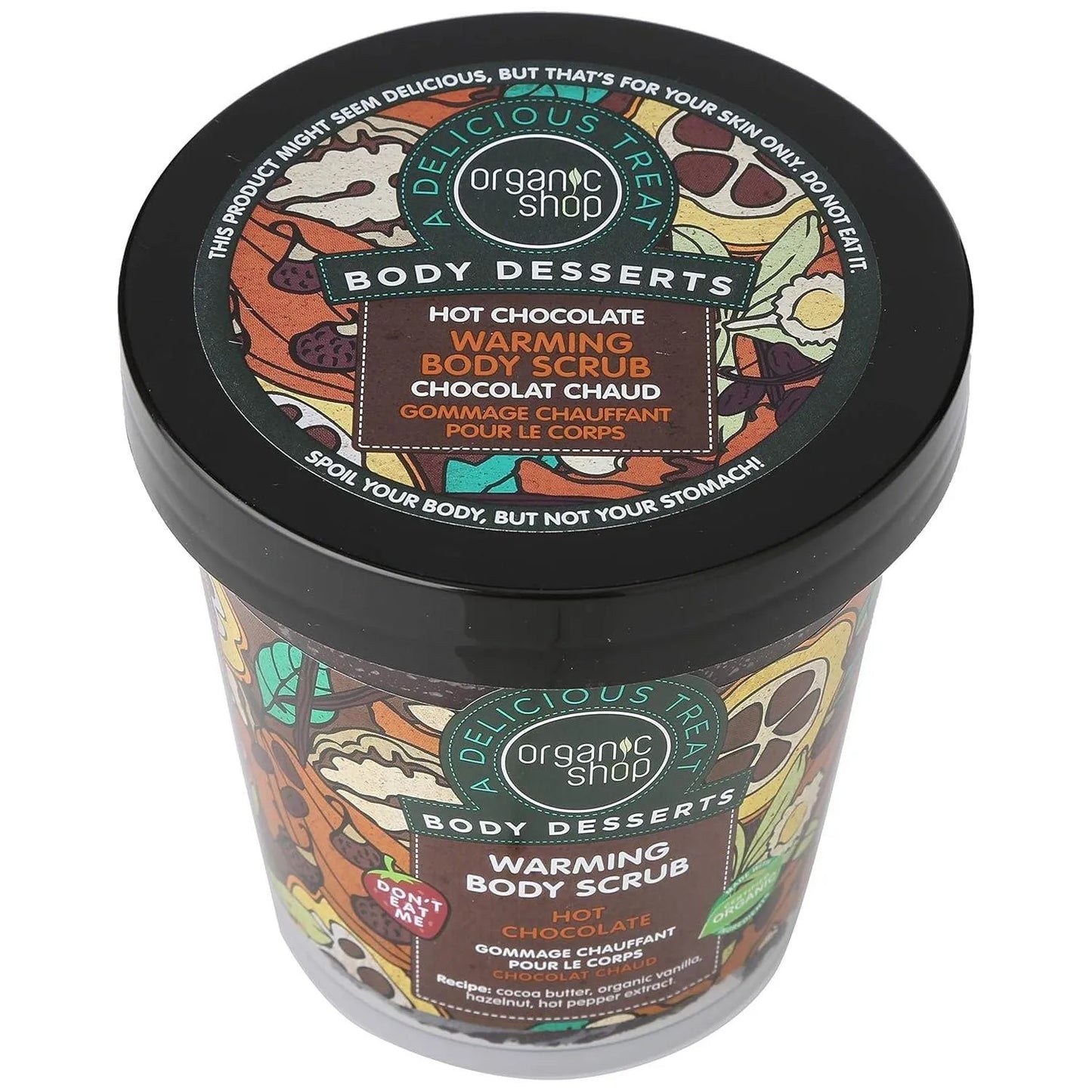 Organic Shop - Hot Chocolate Warming Body Scrub - GOLDFARMACI
