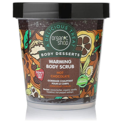 Organic Shop - Hot Chocolate Warming Body Scrub - GOLDFARMACI
