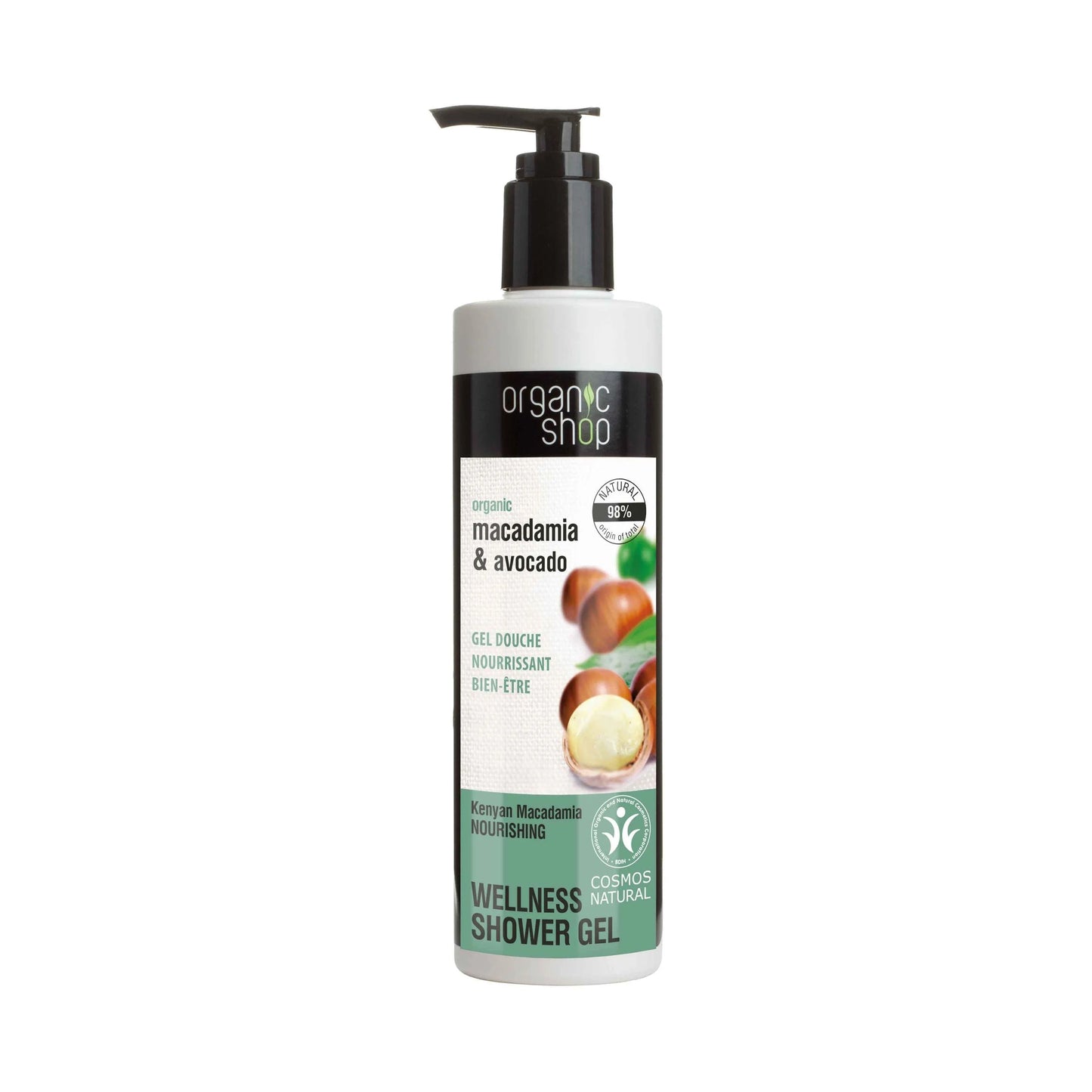 Organic Shop - Macadamia & Avocado Nourishing Shower Gel - GOLDFARMACI