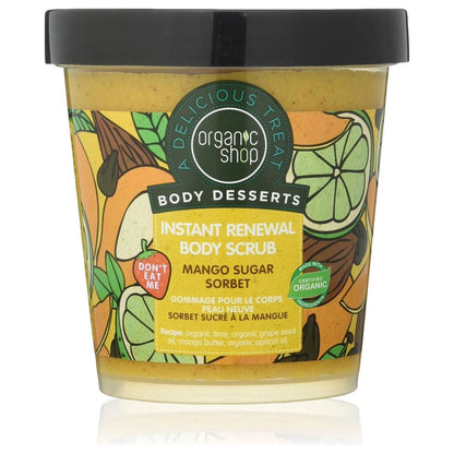Organic Shop - Mango Sugar Sorbet Body Scrub - GOLDFARMACI
