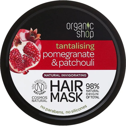 Organic Shop - Pomegranate & Patchouli Invigorating Hair Mask - GOLDFARMACI