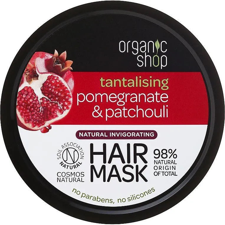 Organic Shop - Pomegranate & Patchouli Invigorating Hair Mask - GOLDFARMACI