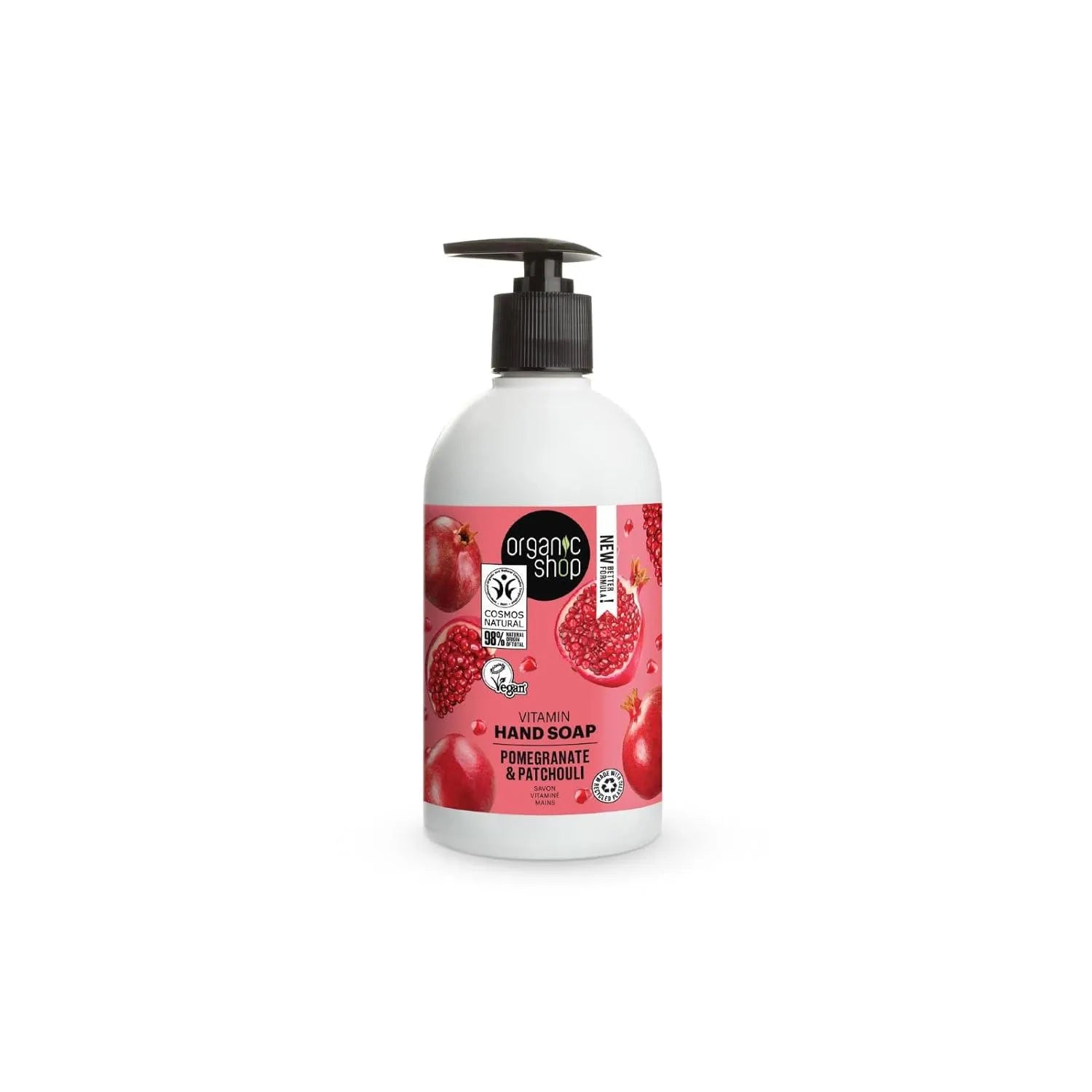 Organic Shop - Pomegranate & Patchouli Vitamin Hand Soap - GOLDFARMACI