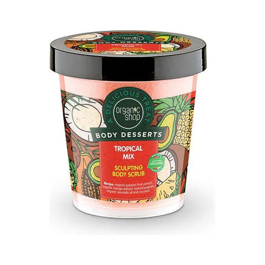 Organic Shop - Tropical Mix Sculpting Body Scrub - GOLDFARMACI