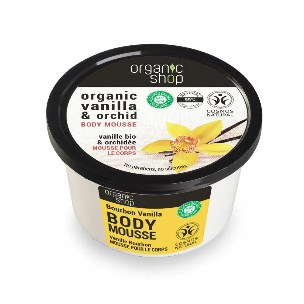 Organic Shop - Vanilla & Orchid Body Mousse - GOLDFARMACI