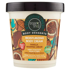 Organic Shop - Vanilla Whipped Cream Moisturizing Body Cream - GOLDFARMACI