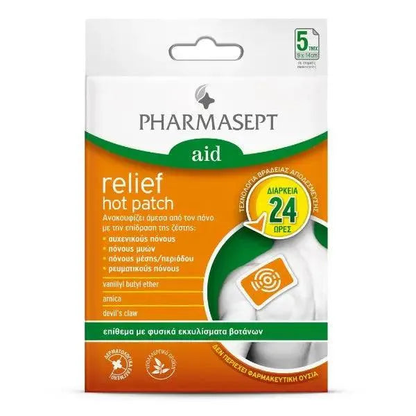 Pharmasept - Aid Relief Hot Patch 5pcs - GOLDFARMACI