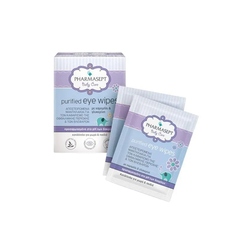 Pharmasept - Baby Care Purified Eye Wipes 10pcs - GOLDFARMACI