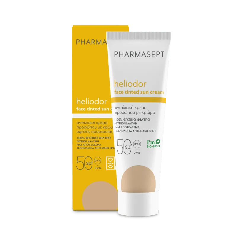 Pharmasept - Heliodor Face Tinted Sun Cream SPF50 - GOLDFARMACI