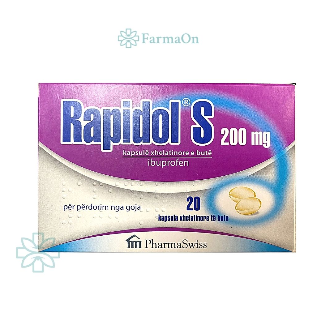 PharmaSwiss - Rapidol S 200 mg – 20 Soft Capsules