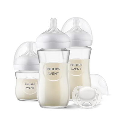 Philips Avent - Natural Response Newborn Glass Gift Set (Glass Bottles) - GOLDFARMACI