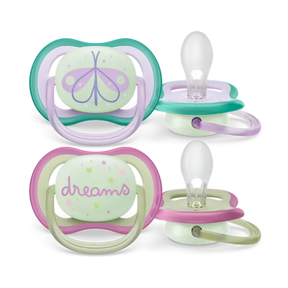 Philips Avent - Ultra Air Night-Time Pacifier 0-6m x2 - GOLDFARMACI