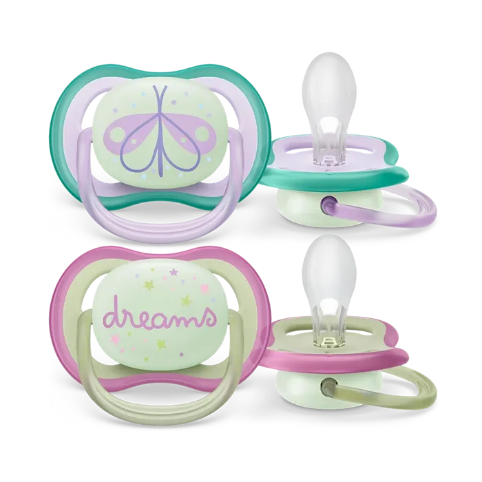 Philips Avent - Ultra Air Night-Time Pacifier 0-6m x2 - GOLDFARMACI