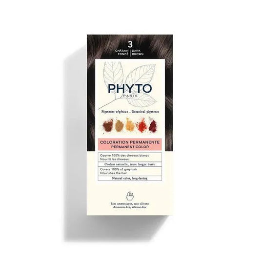 Phyto - Hair Color Dark Brown 3 - GOLDFARMACI