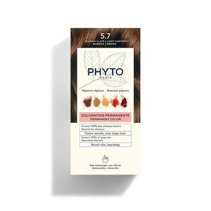 Phyto - Hair Color Light Chestnut Brown 5.7 - GOLDFARMACI