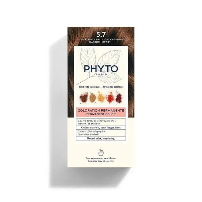 Phyto - Hair Color Light Chestnut Brown 5.7 - GOLDFARMACI