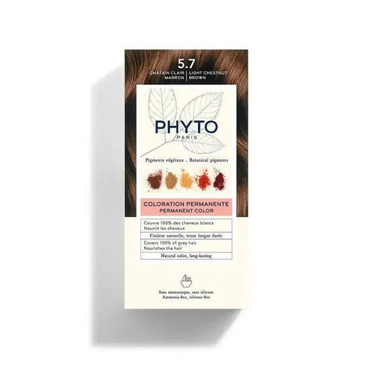 Phyto - Hair Color Light Chestnut Brown 5.7 - GOLDFARMACI