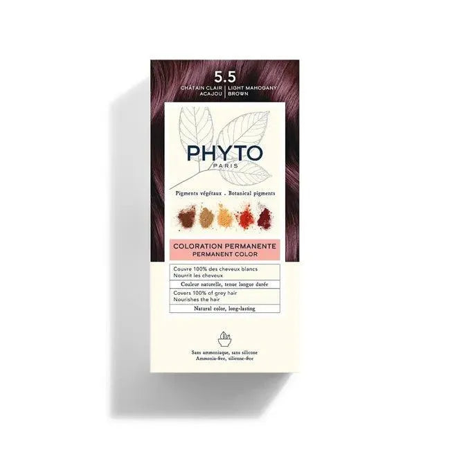 Phyto - Hair Color Light Mohangany Brown 5.5 - GOLDFARMACI