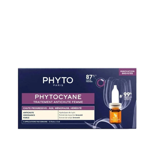 Phyto - Phytocyane Progressive Hair Loss Treatment For Women 12x5ml - GOLDFARMACI